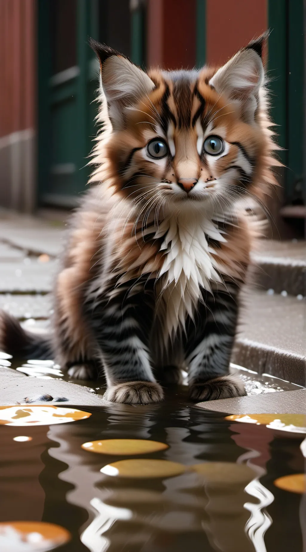 ai character: baby kitty background