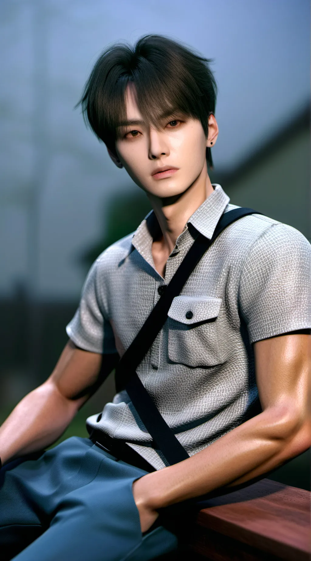 ai character: Lee Know  background