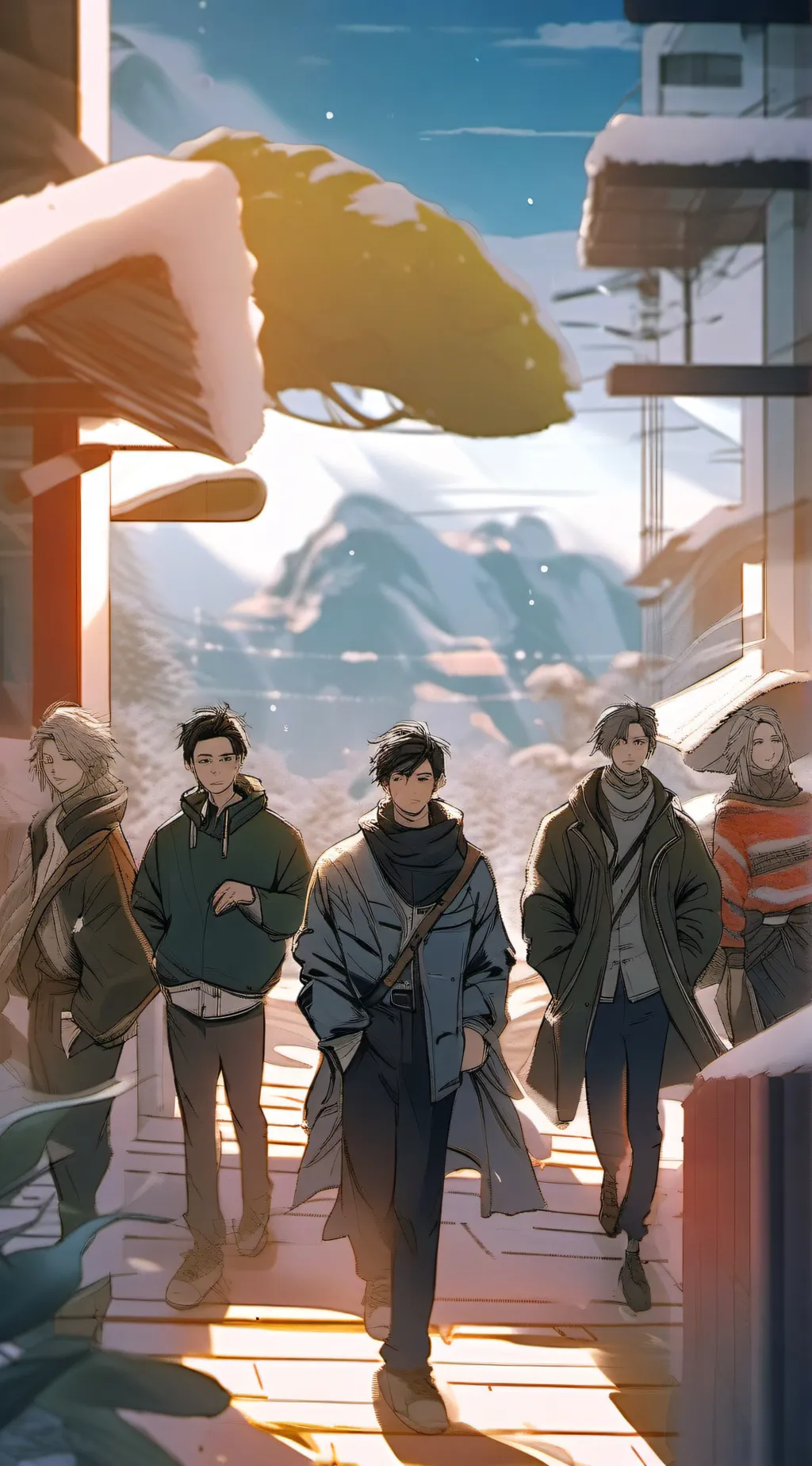 ai character: School Agency background