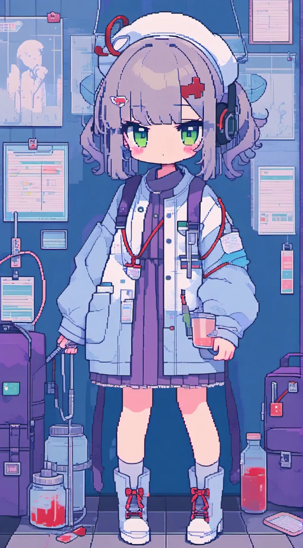 ai character: Me! xavier! <3 background