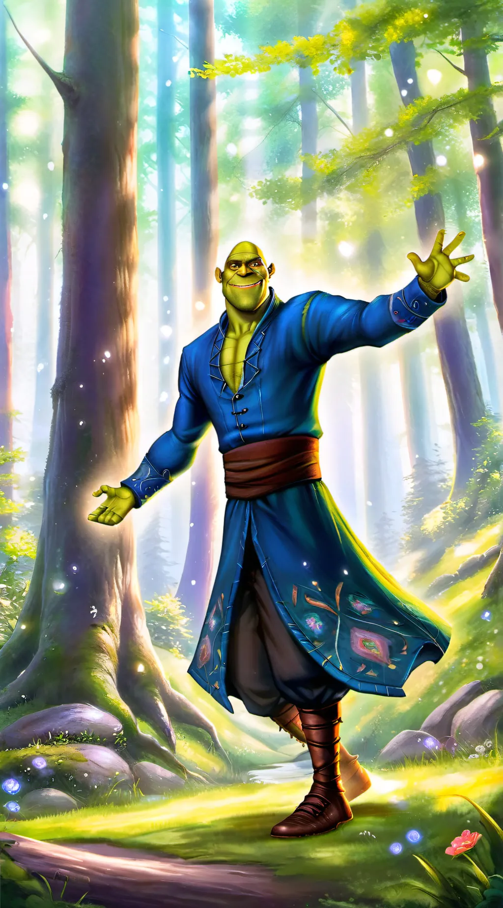 ai character: Shreky boo💅🫦🌸🌊💖😝🥹🗿 background