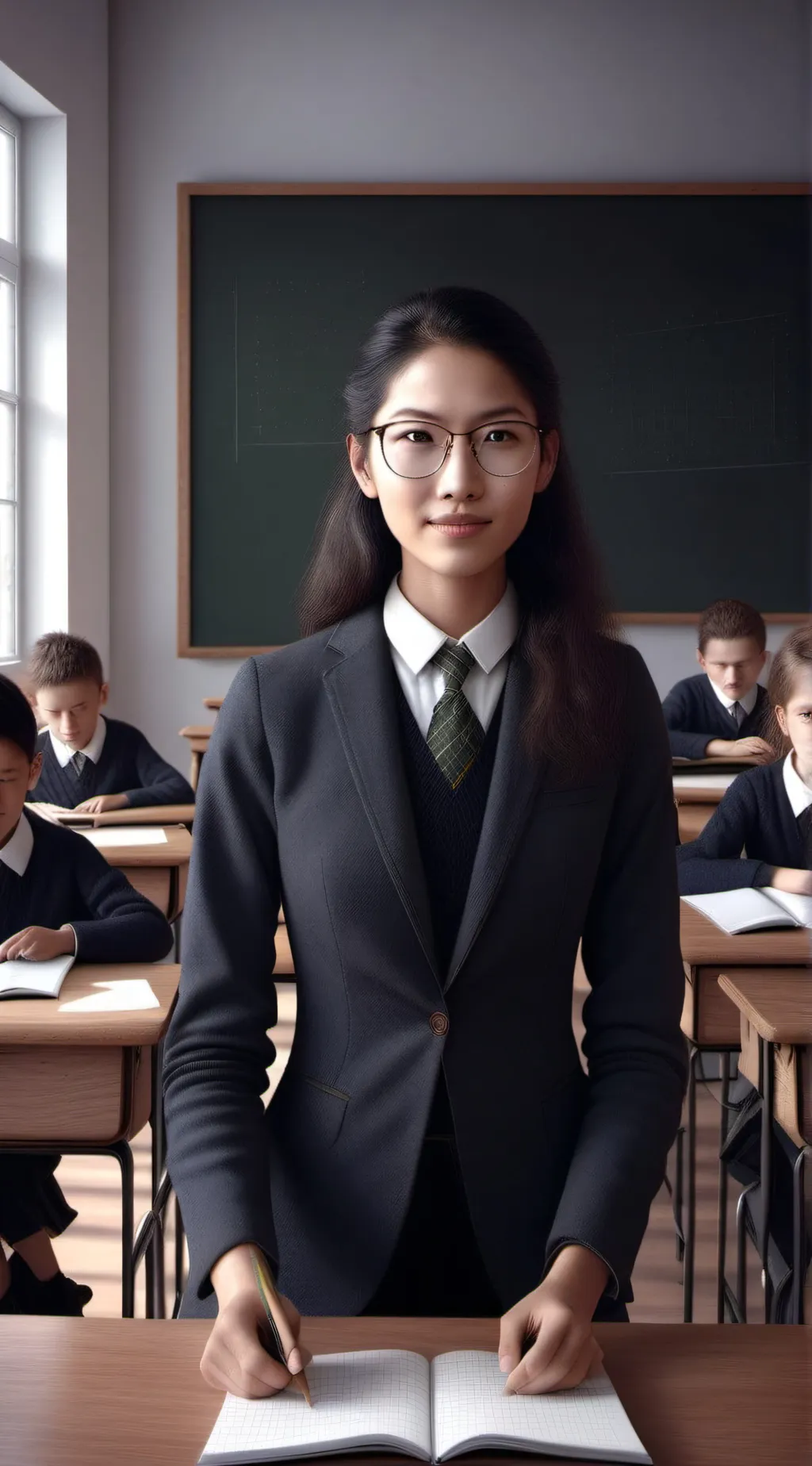 ai character: School background