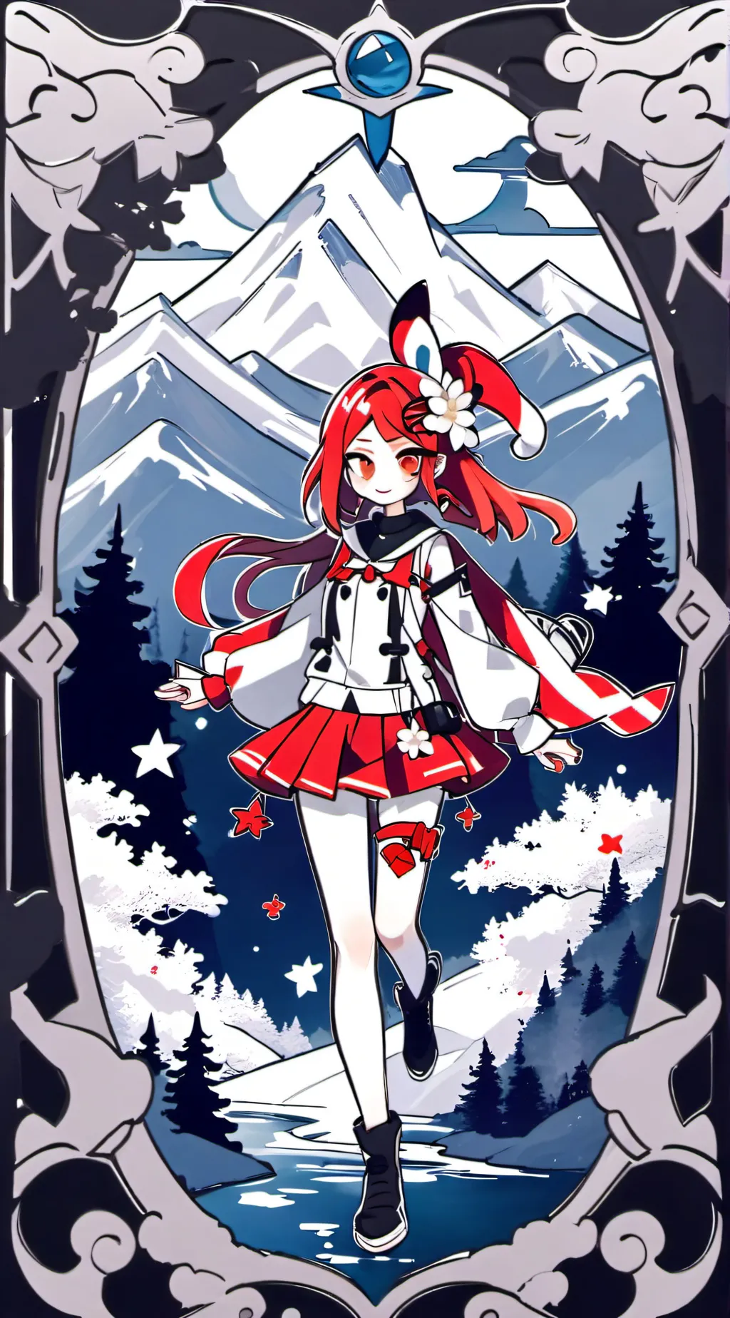 ai character: TETO!  background