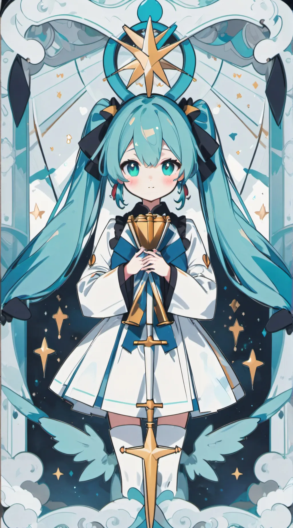 ai character: Miku background