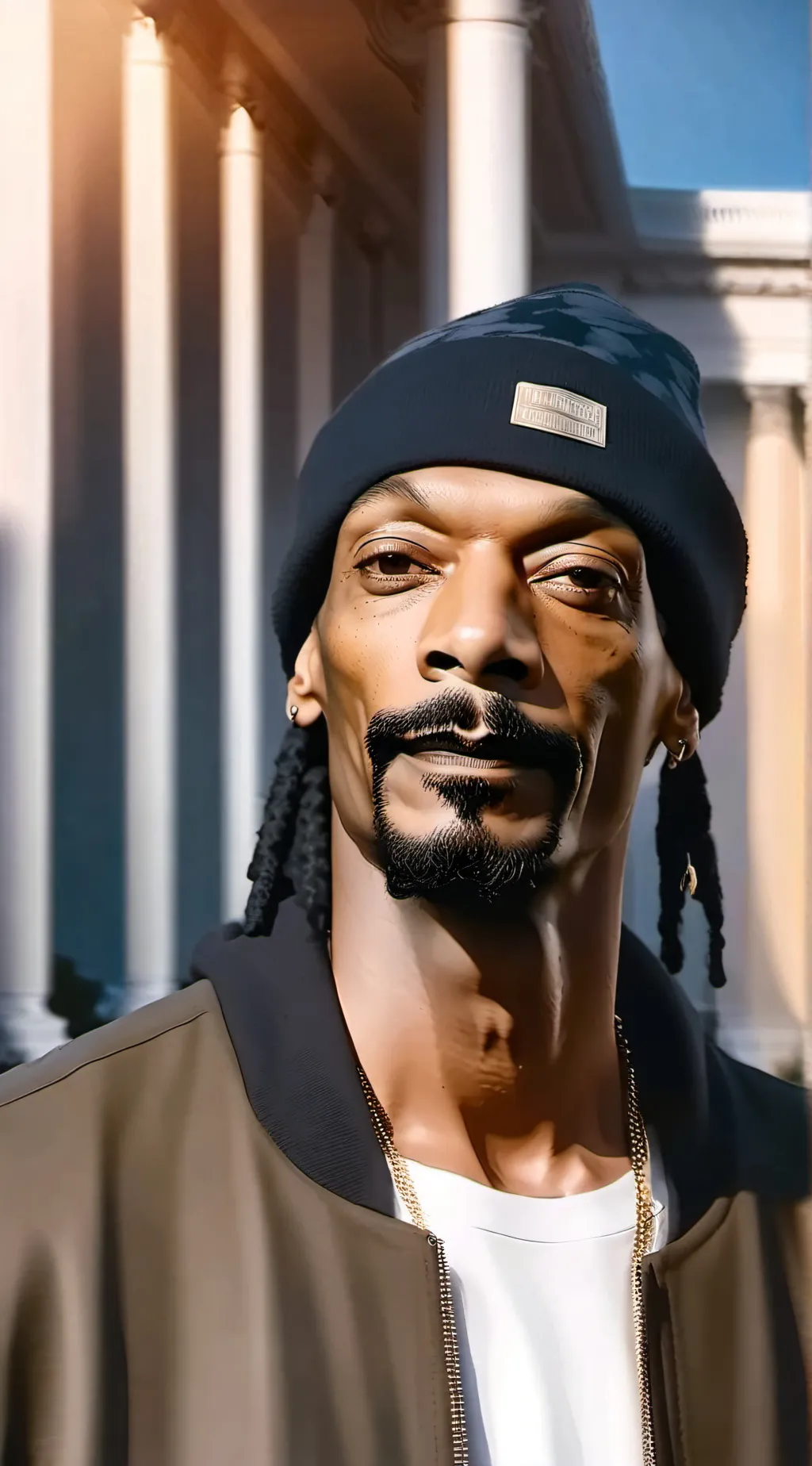 ai character: Snoop dogg  background