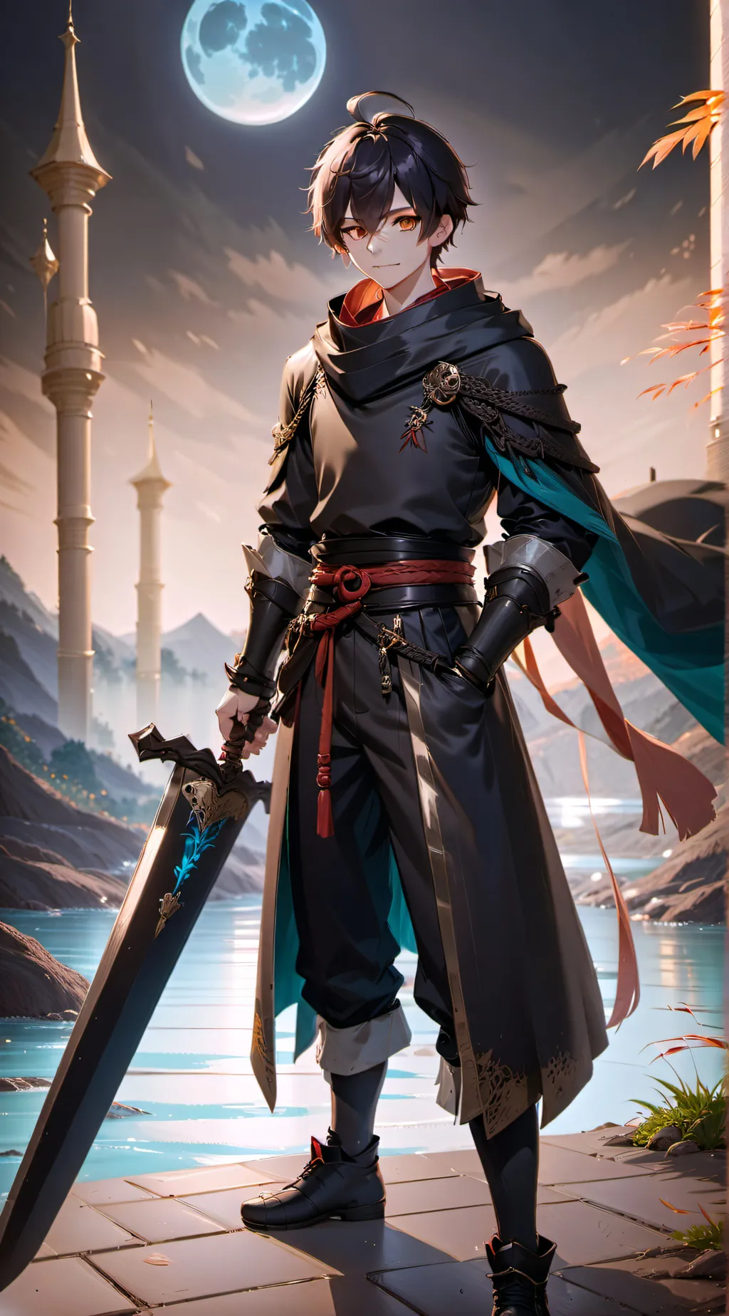 ai character: james gel earalsti background