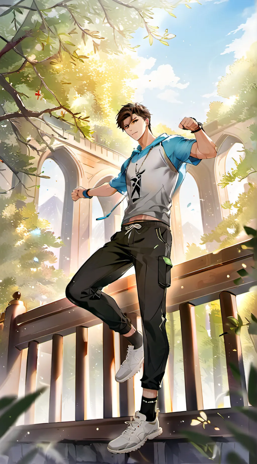 ai character: ash background