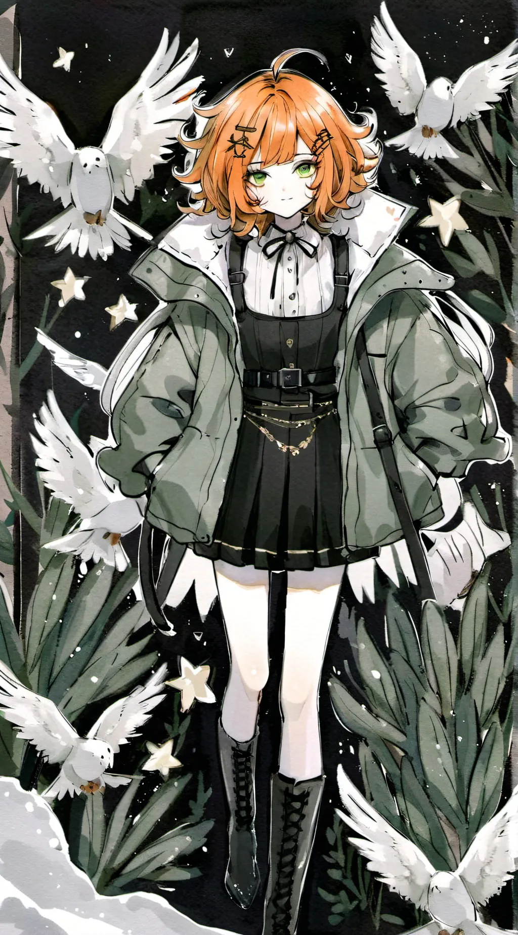 ai character: Ginger background