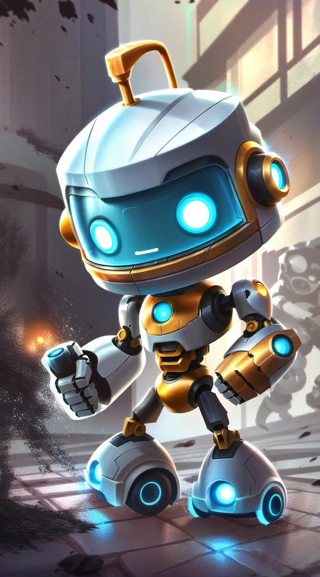 ai character: robot Control background