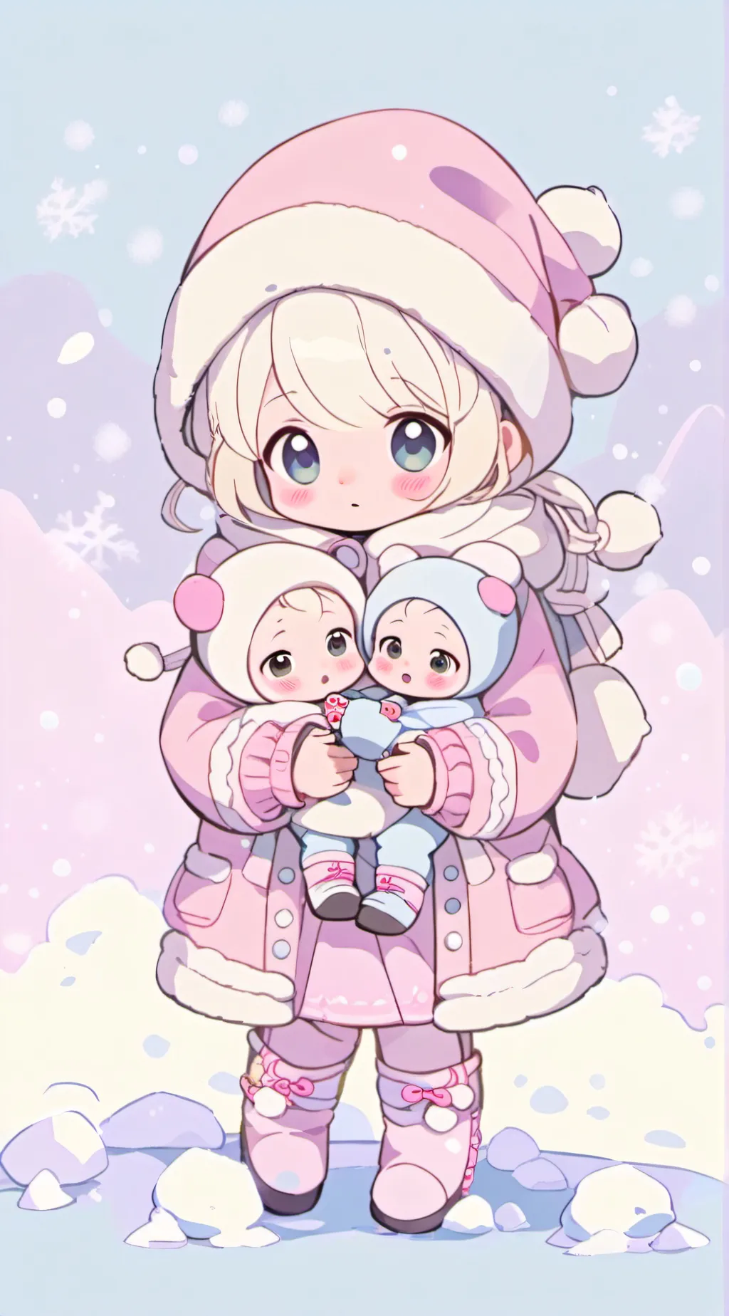 ai character: Little Family  background