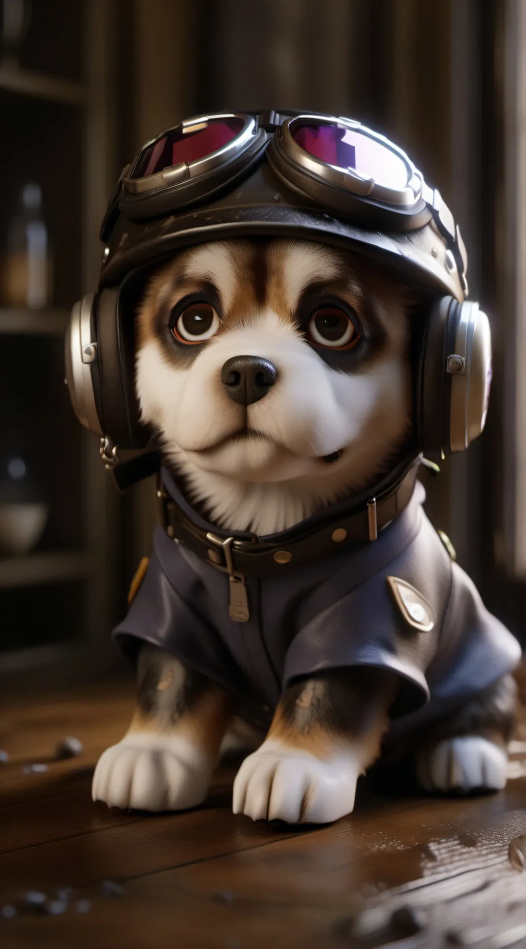 ai character: Doggy doggy  background