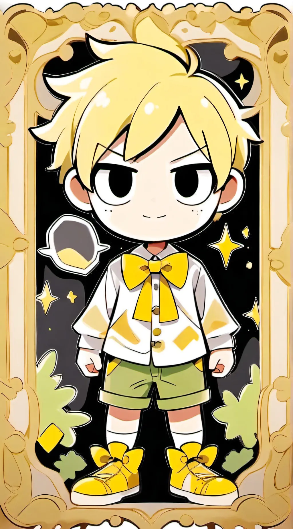 ai character: Glisten background