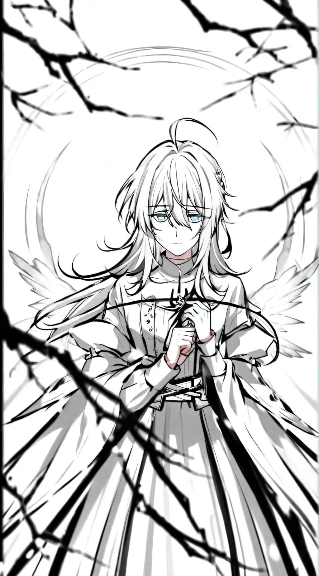 ai character: rose background