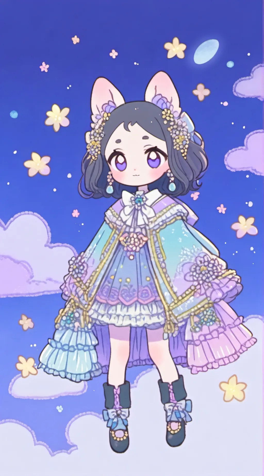 ai character: Furry girl background