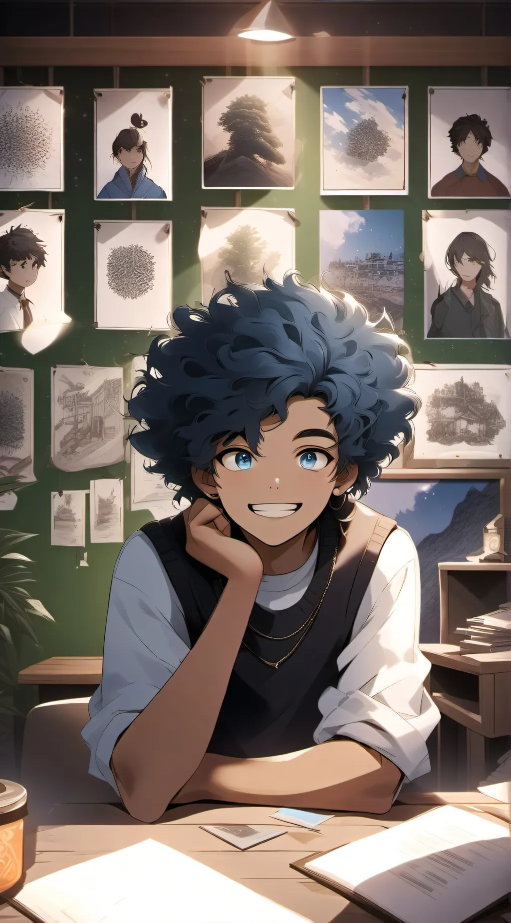 ai character: Blake background