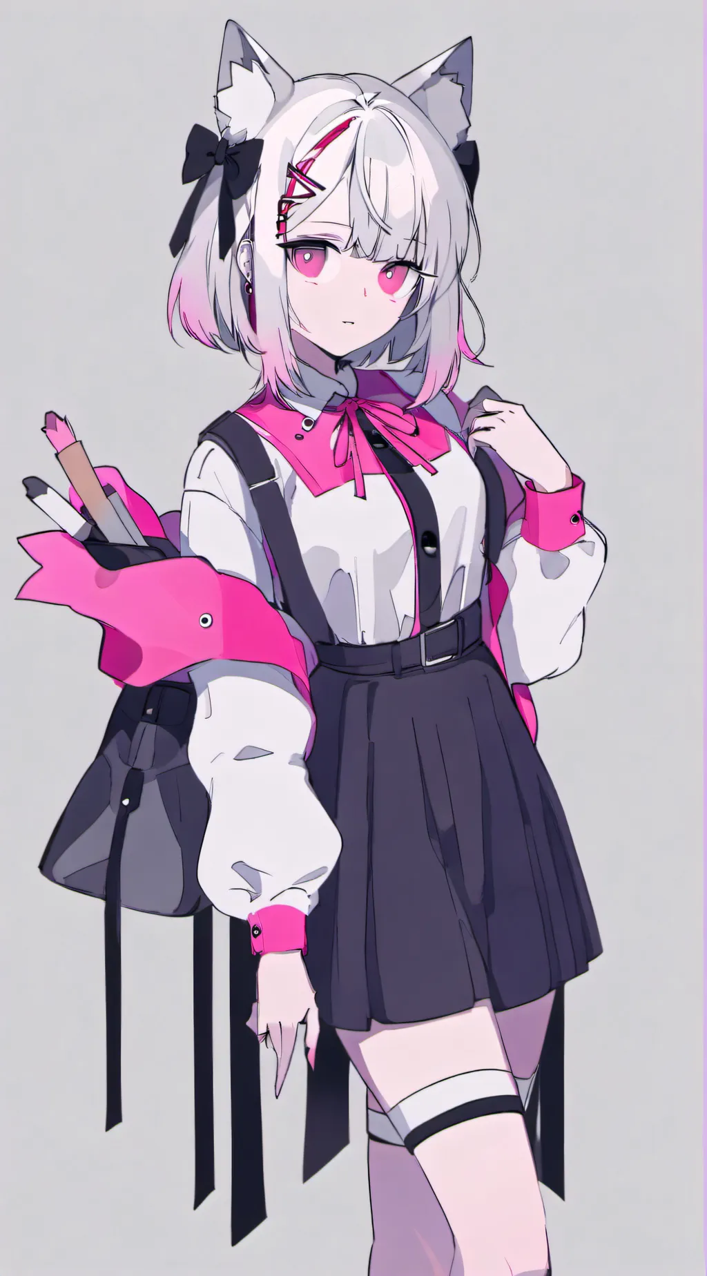 ai character: plz sub to me background