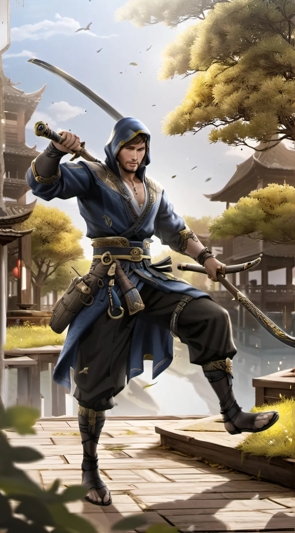 ai character: Козак background