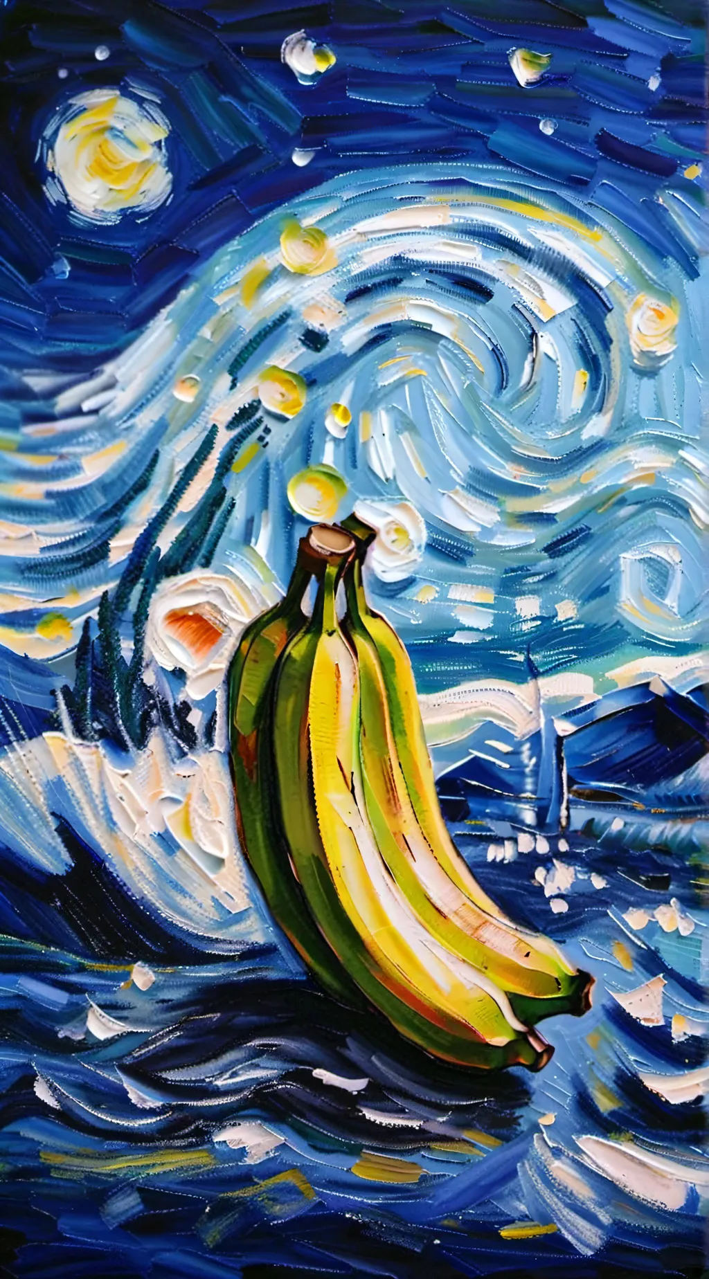 ai character: 大香蕉 background