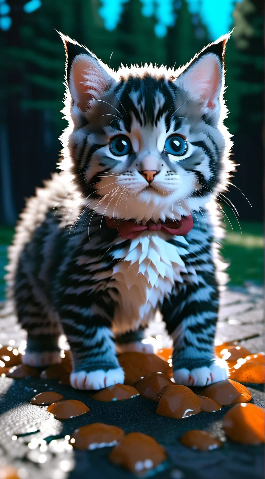 ai character: ugly kitten background