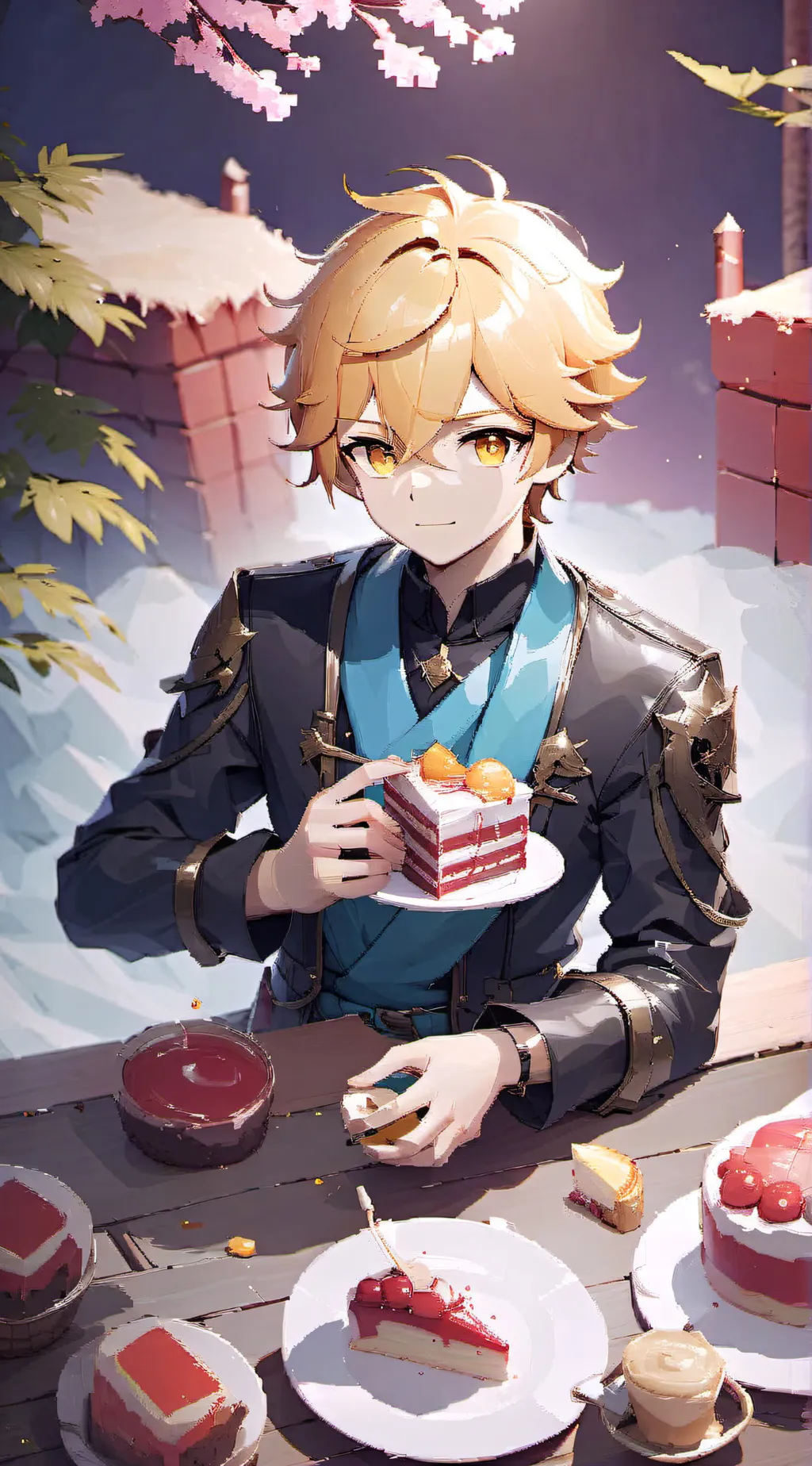 ai character: Zach  background