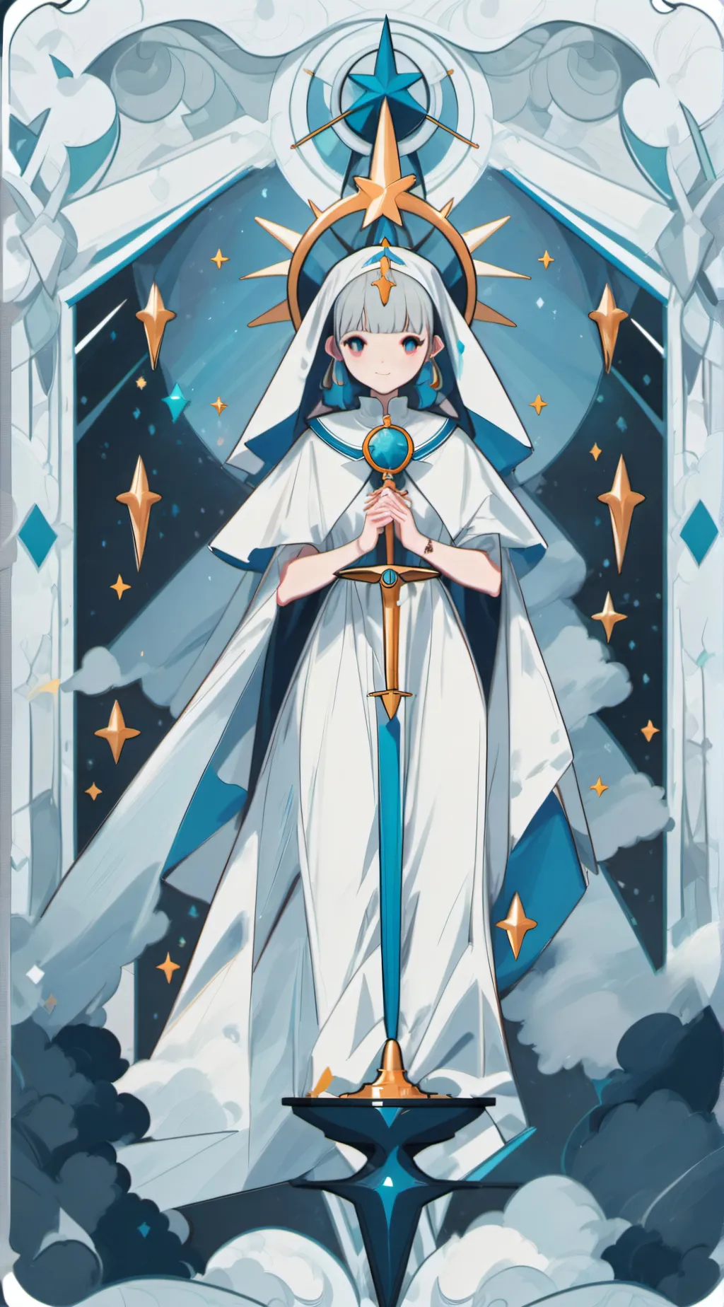 ai character: Amanda and woolly  background