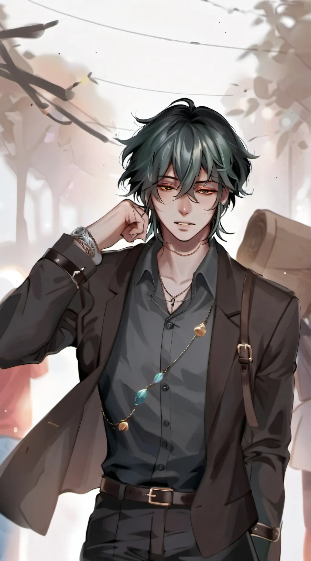 ai character: Sol prom background