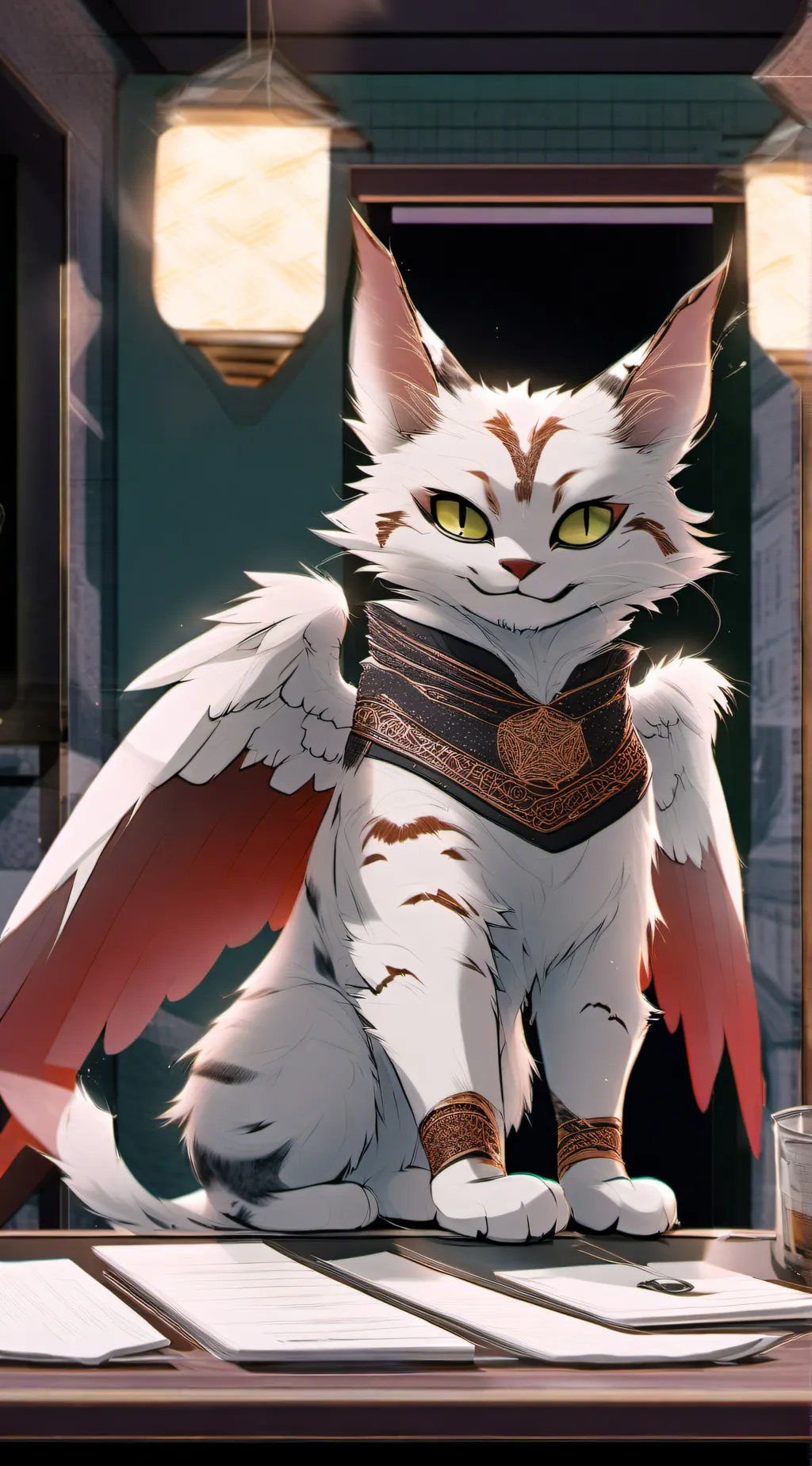 ai character: Aurora background