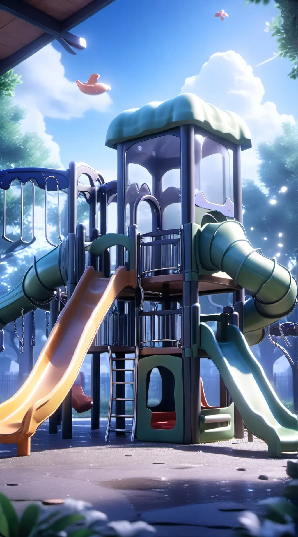 ai character: Kindergarten background