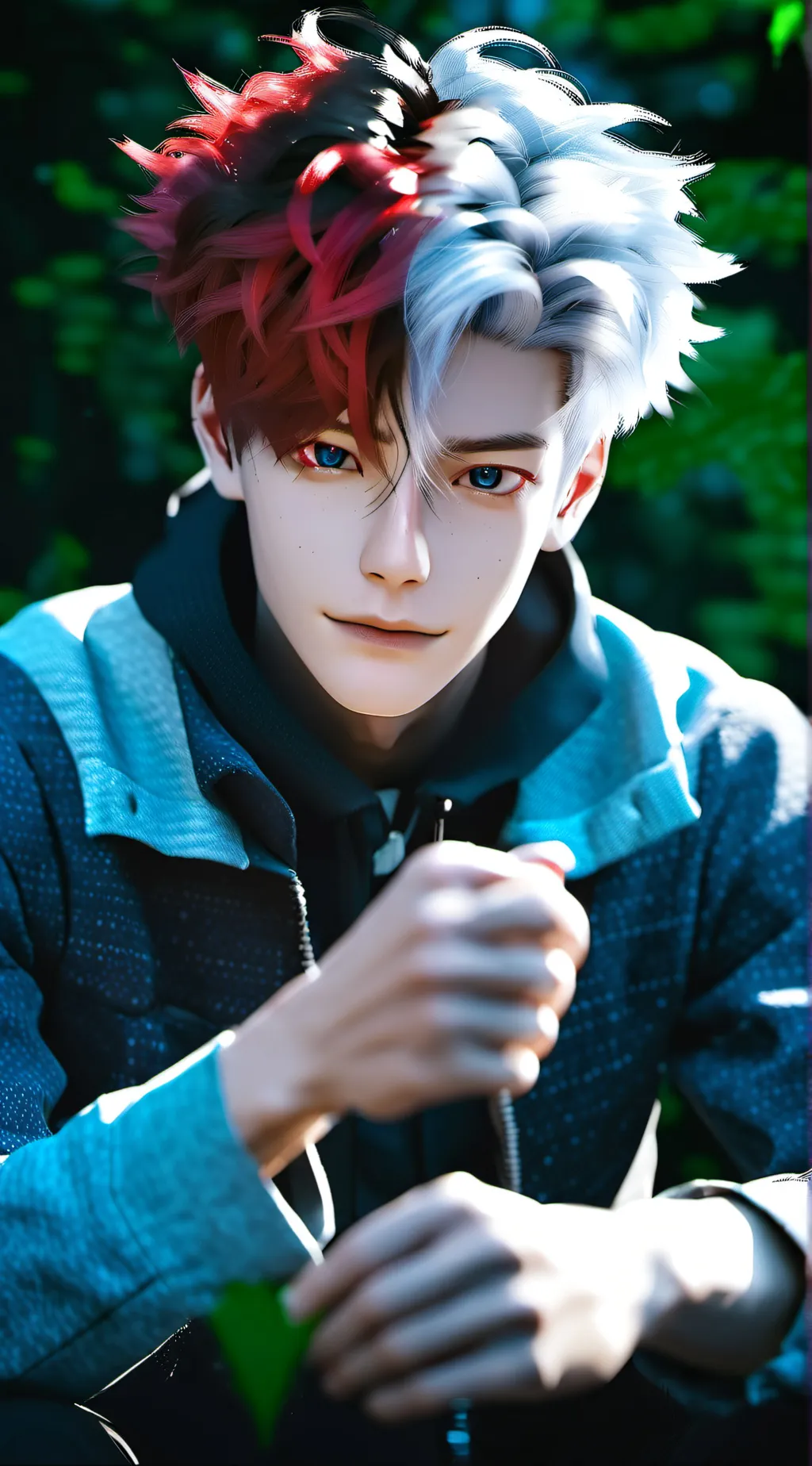 ai character: Shoto but cat y/n background