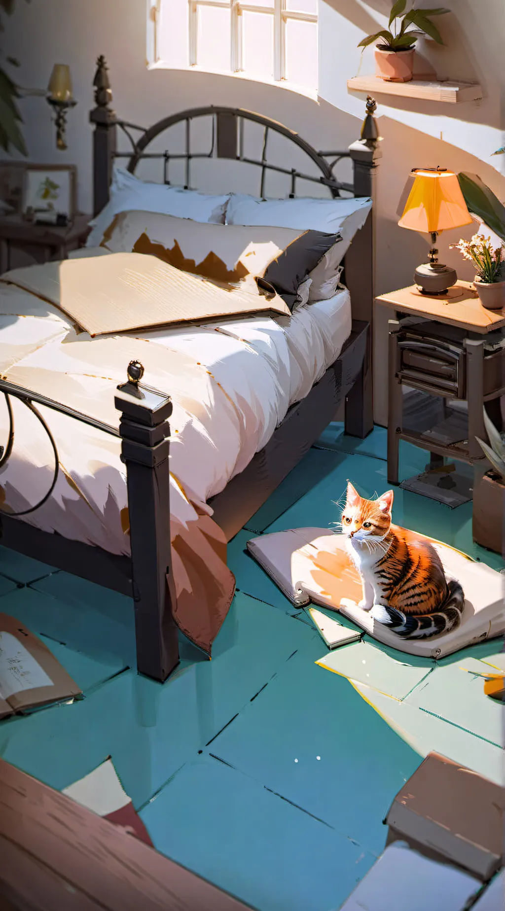 ai character: Mha, sleep over  background