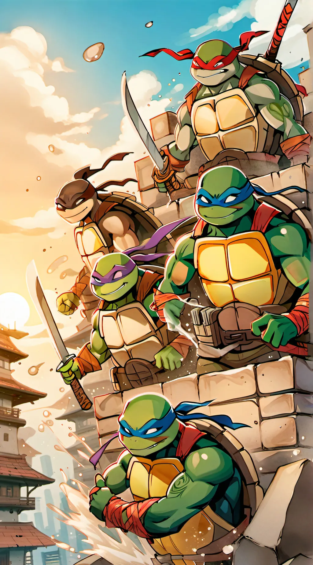 ai character: Tmnt background