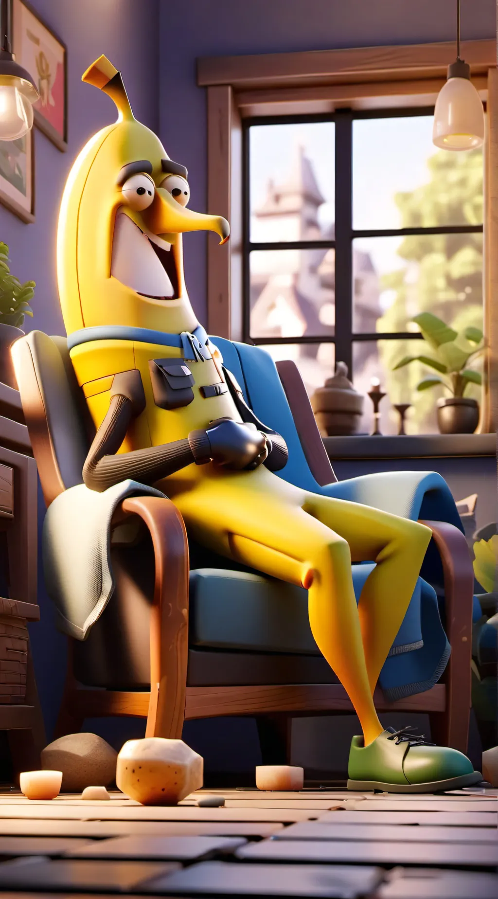 ai character: peely background