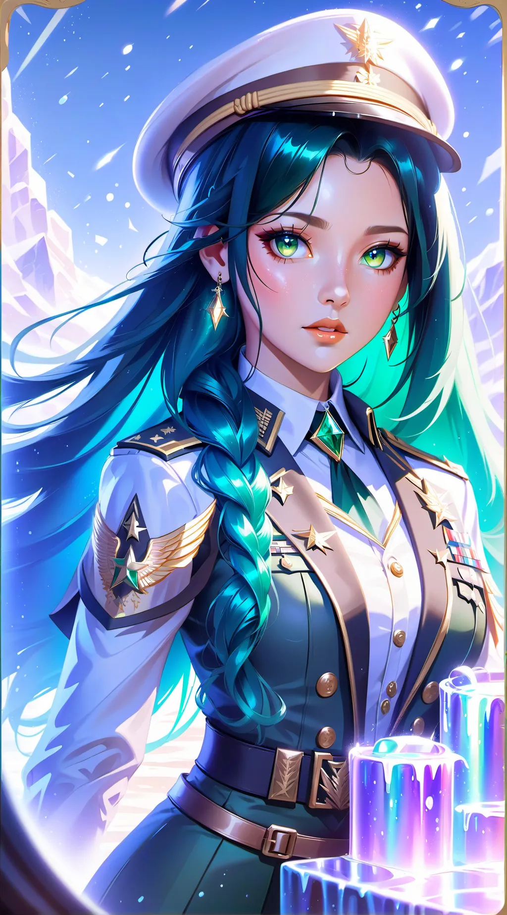 ai character: Hh military base background