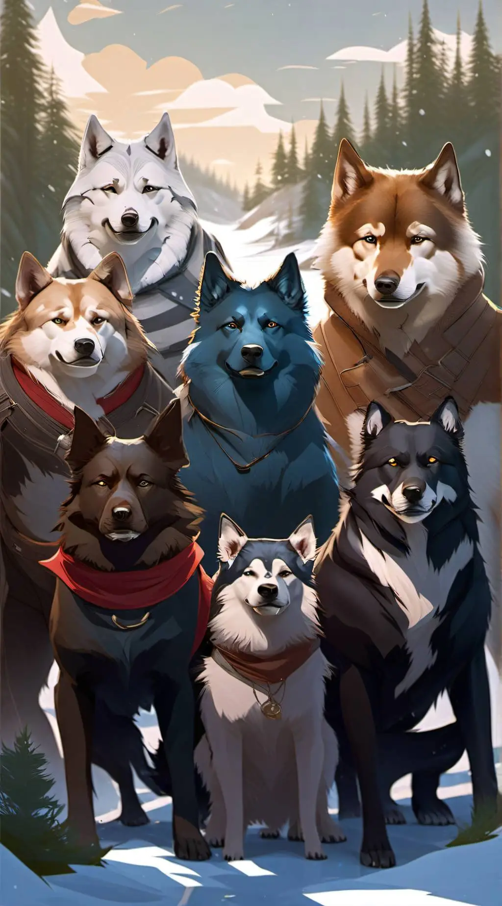 ai character: 💗WOLF PACK💗 background