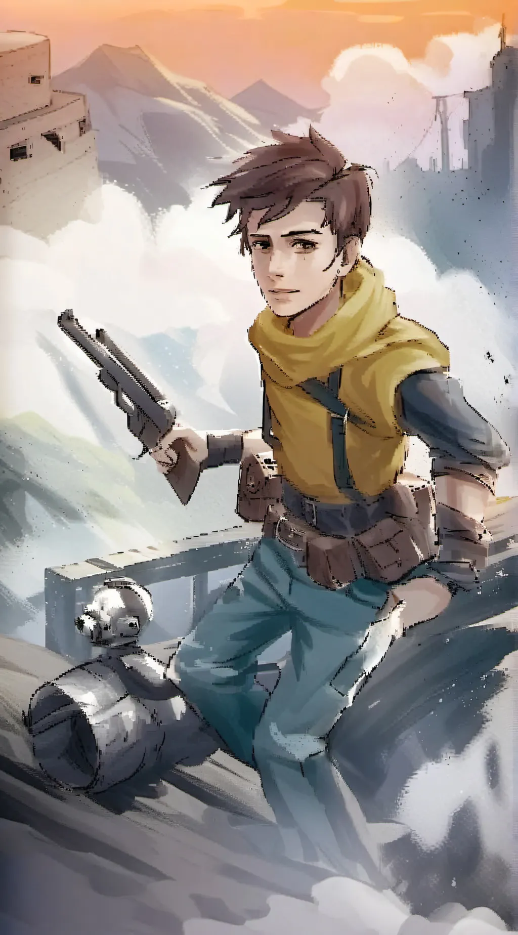 ai character: gun runner background