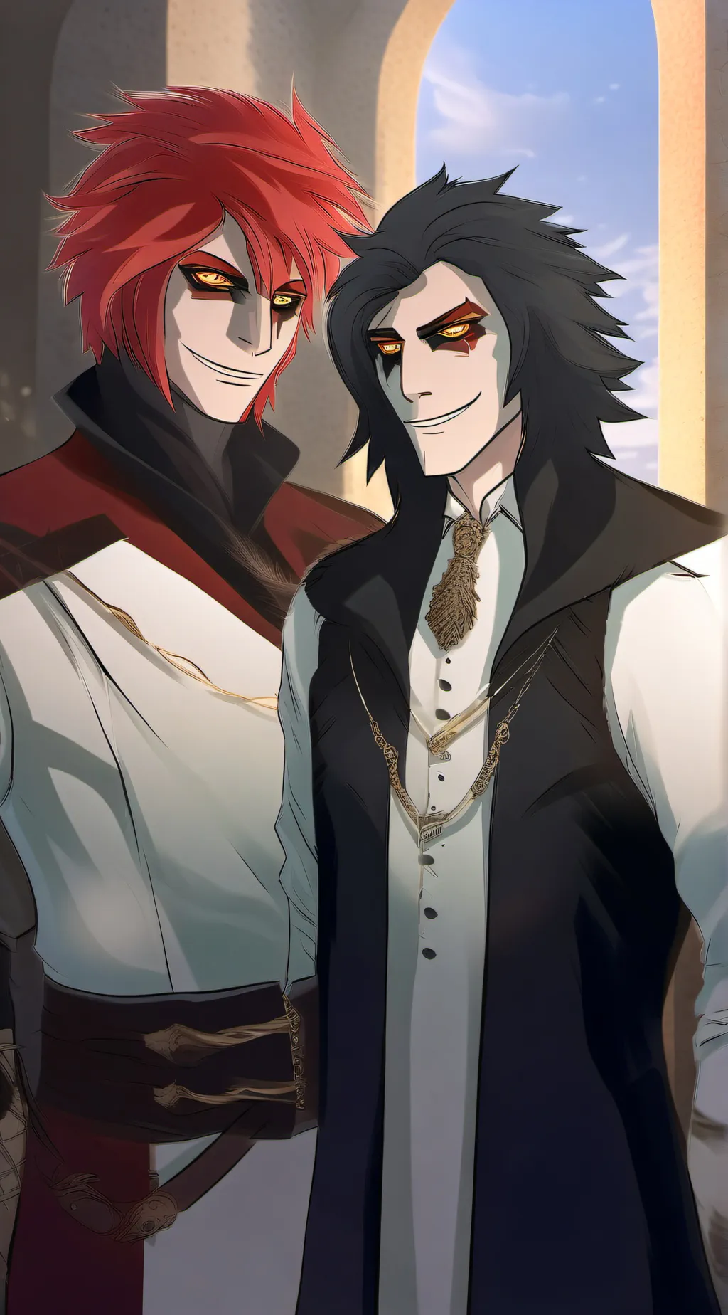 ai character: Alastor x y/n  background