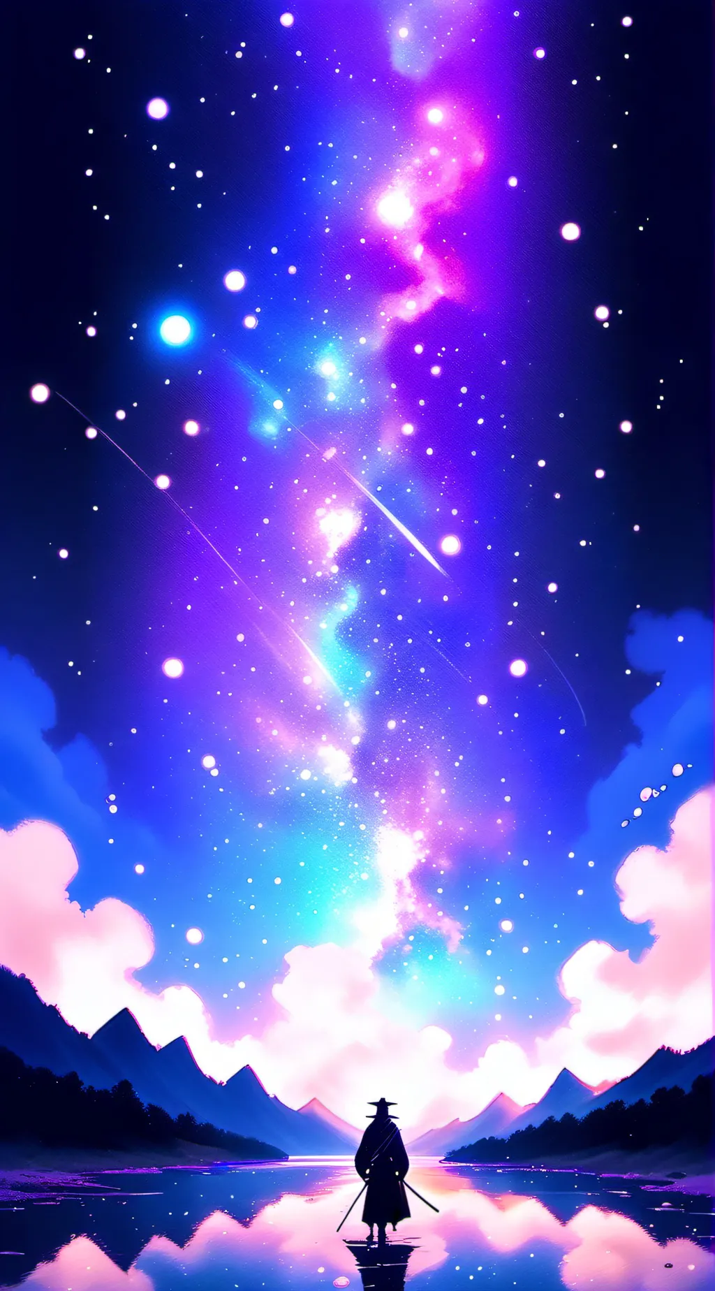 ai character: sky background