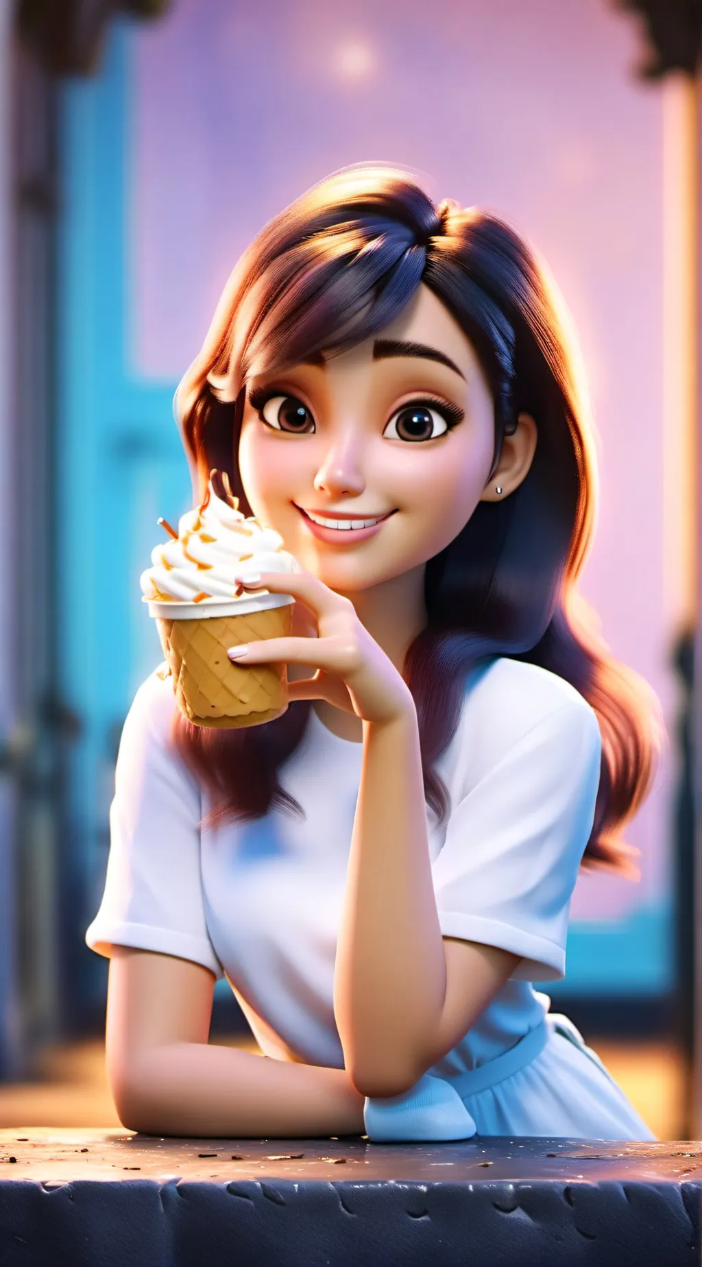 ai character: fizzy  background