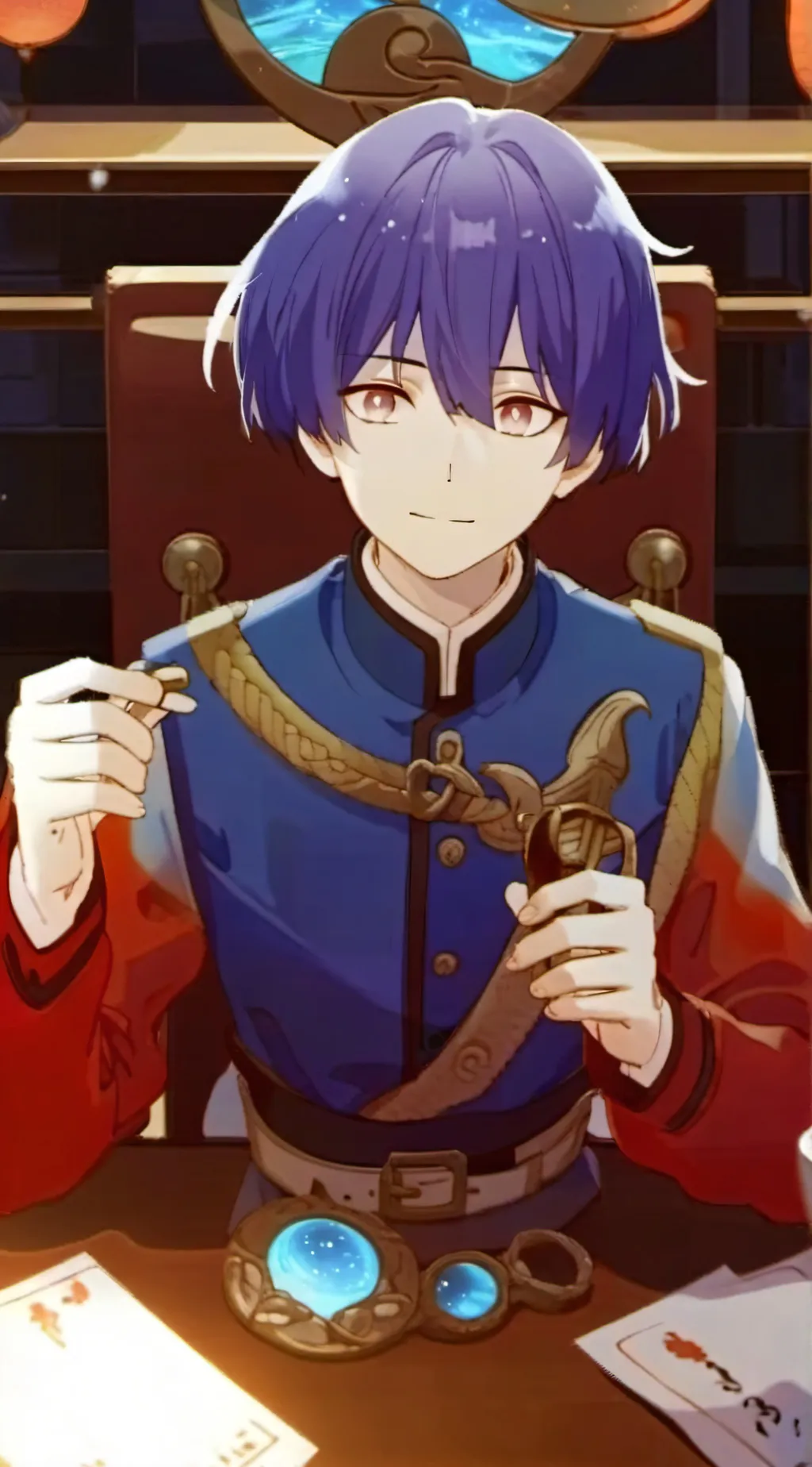 ai character: Ebony background