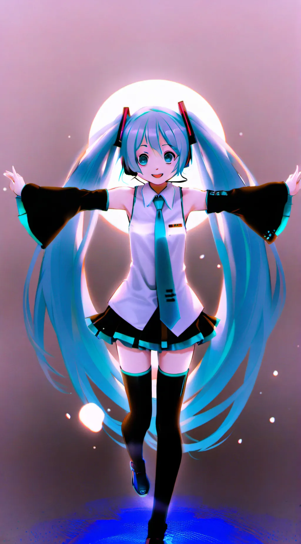 ai character: handstand miku background