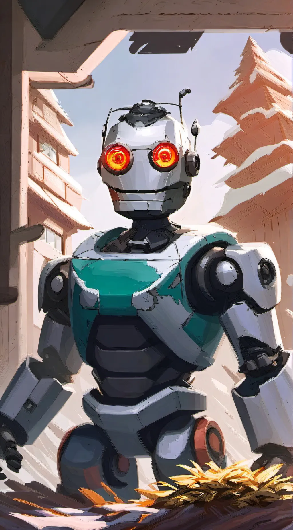 ai character: the annoying robot background