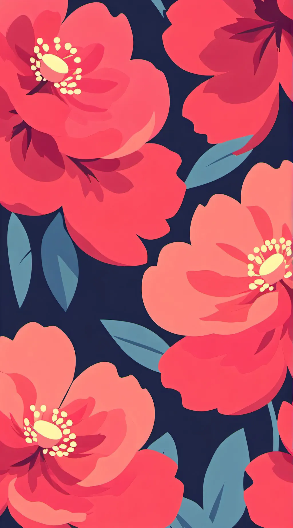 ai character: flower background