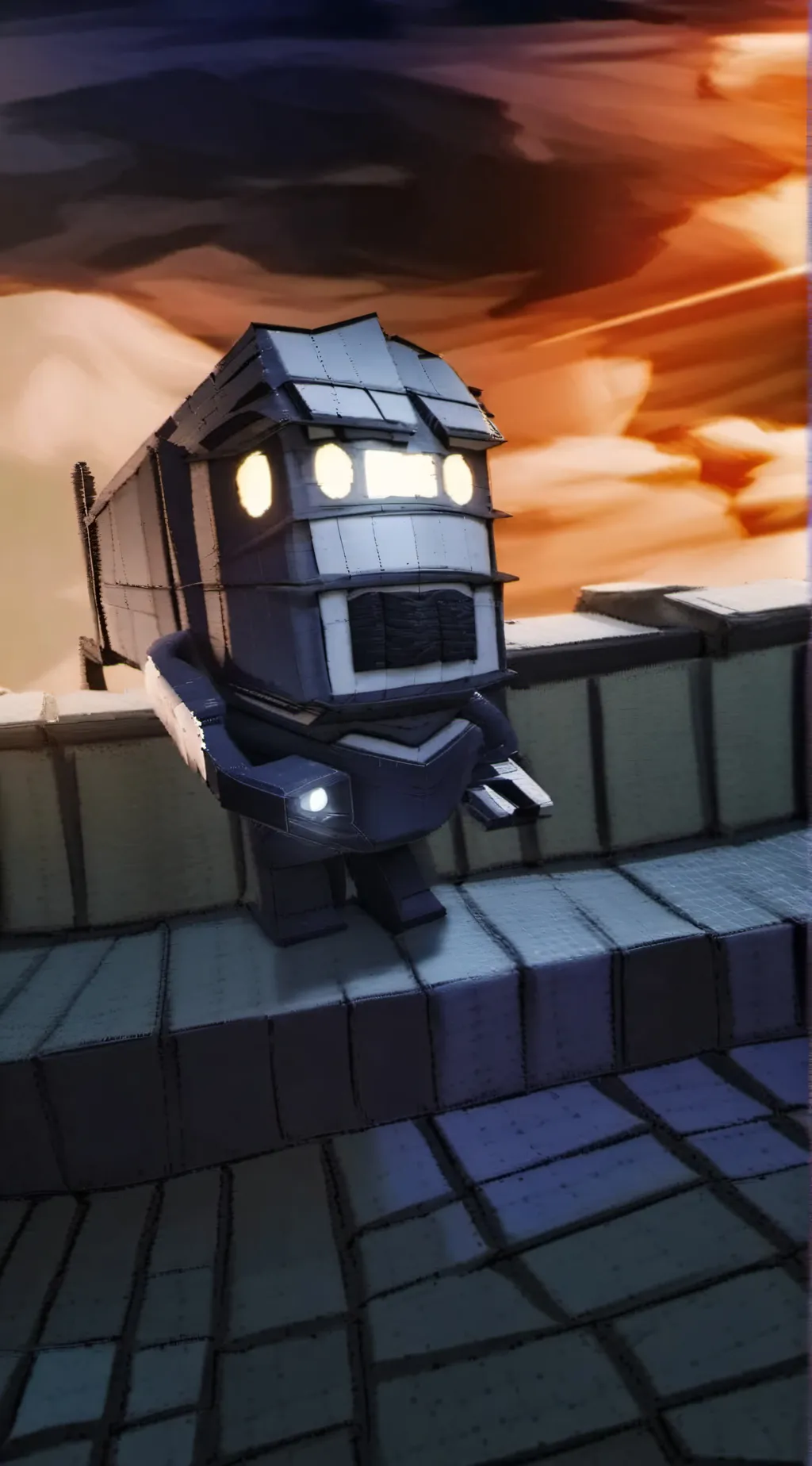 ai character: baby merge titan background