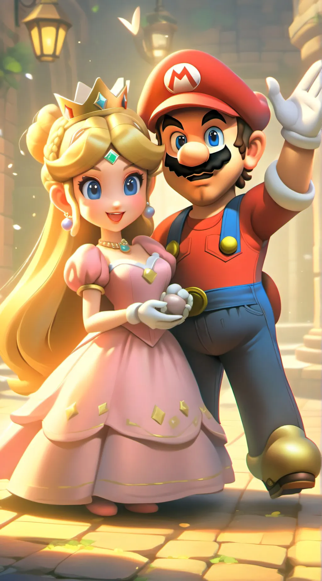 ai character: mario world background