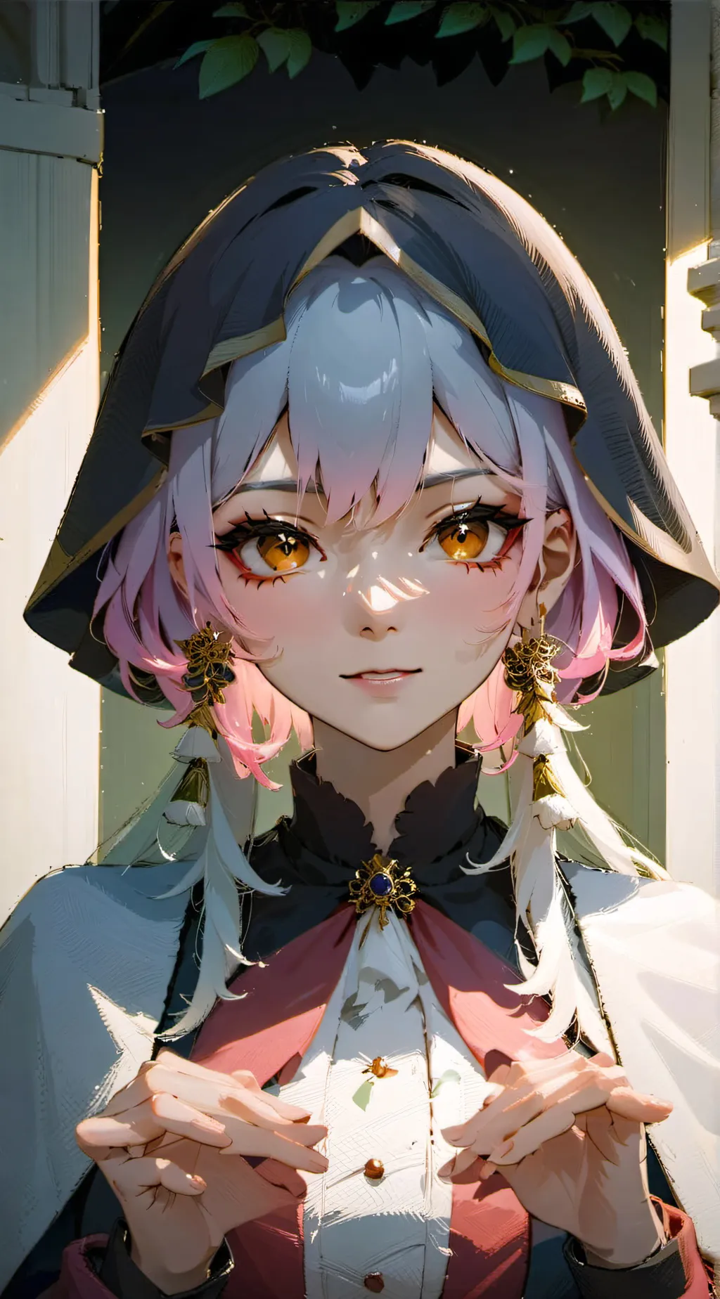 ai character: vampire Hollyberry background