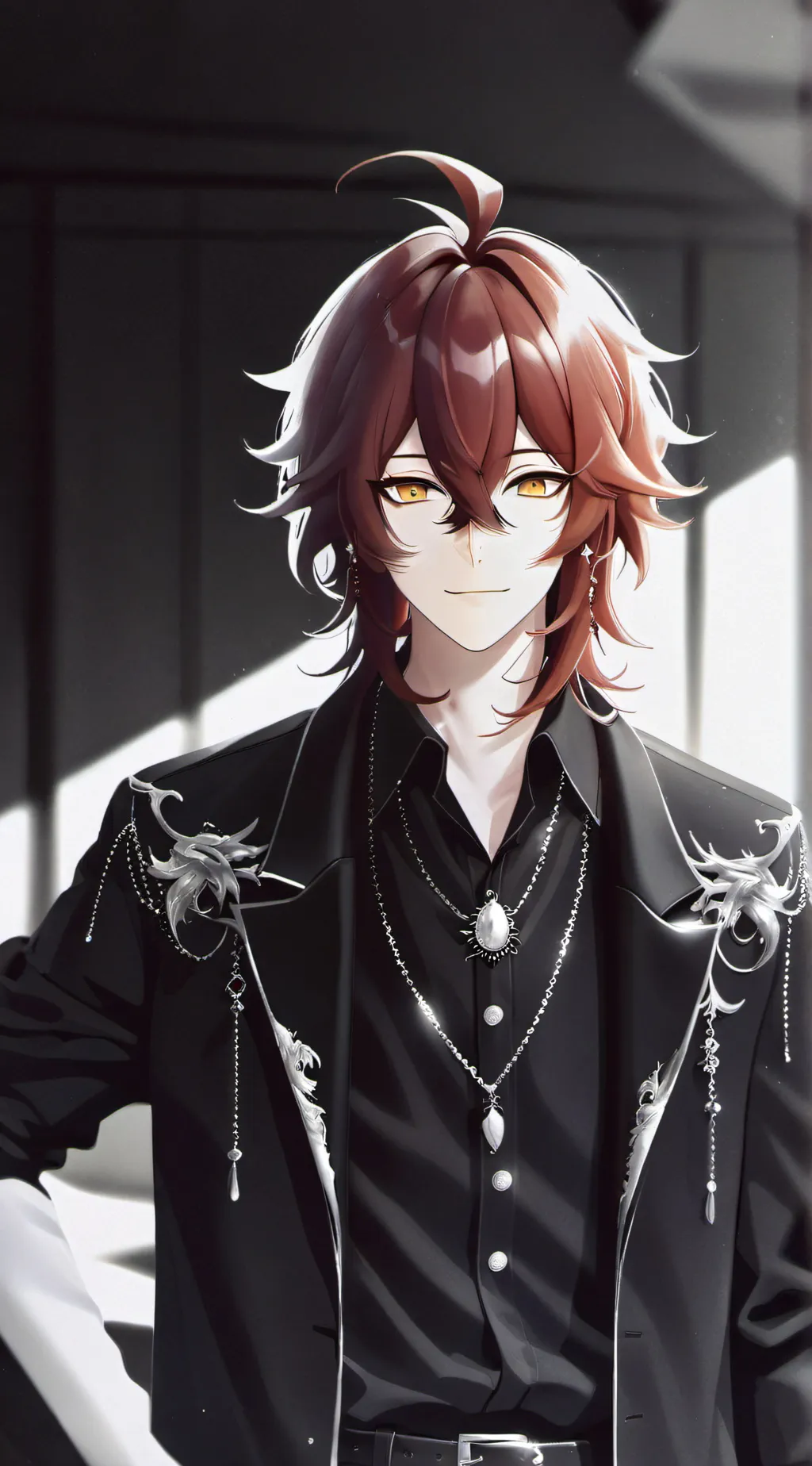 ai character: Justin  background