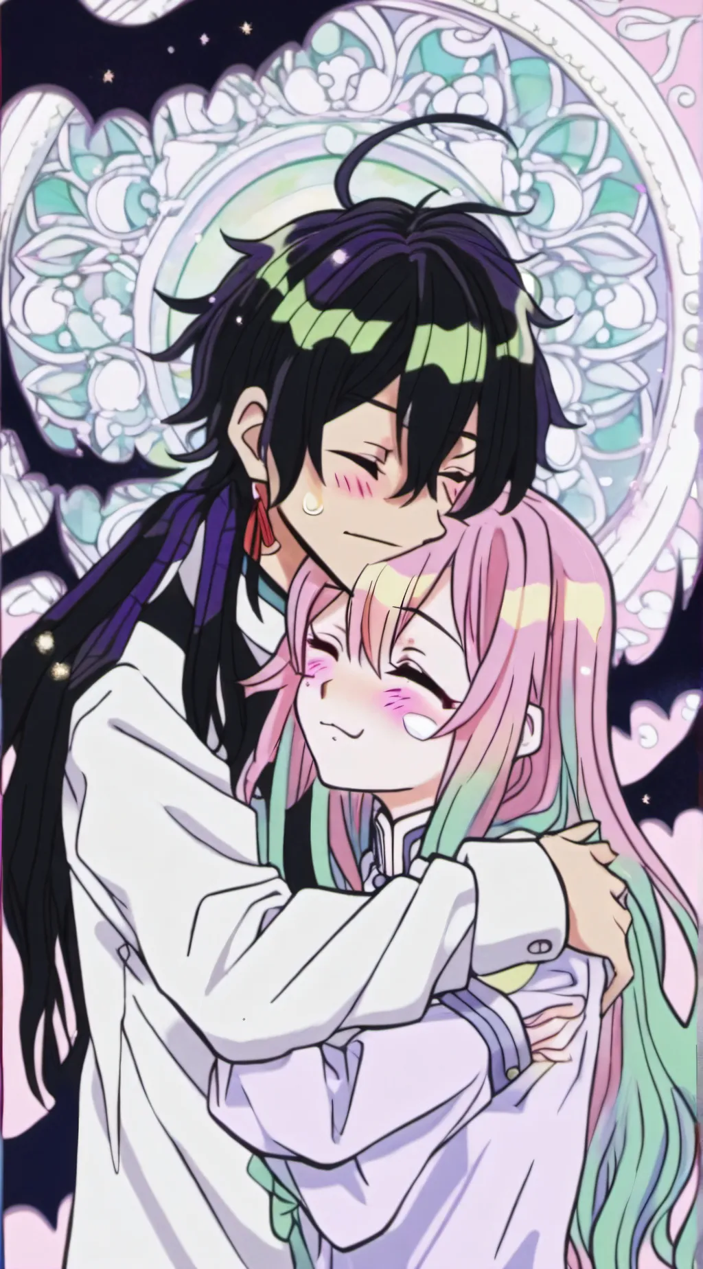 ai character: igiro x mitsuri  background