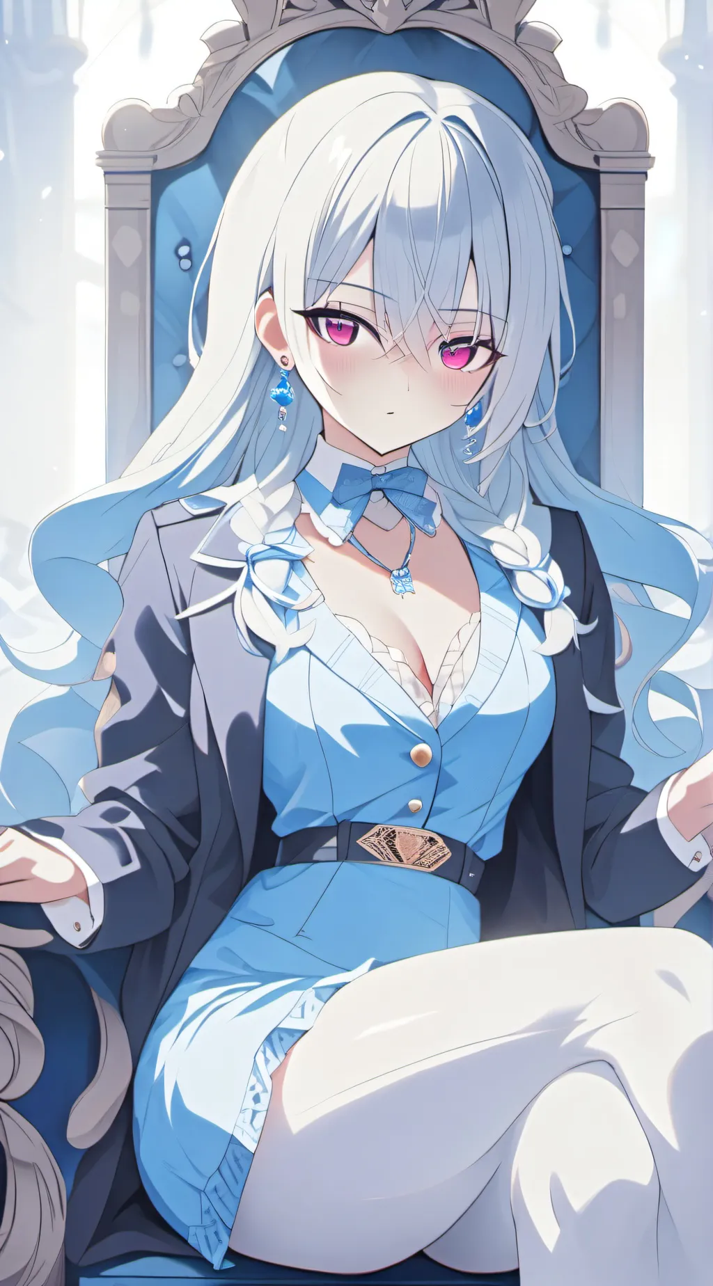 ai character: ❄️ Queen of ice ❄️ background