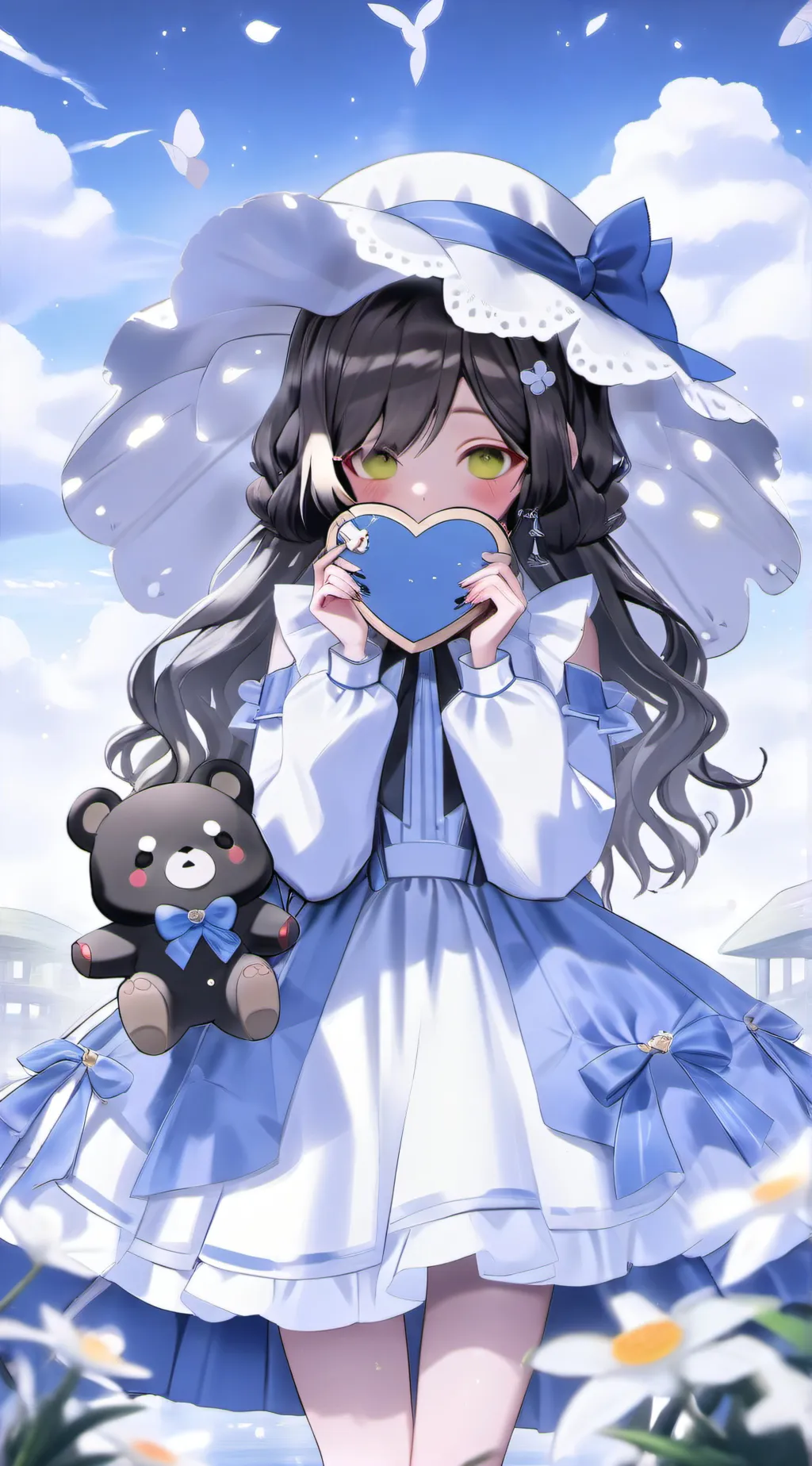 ai character: sky background