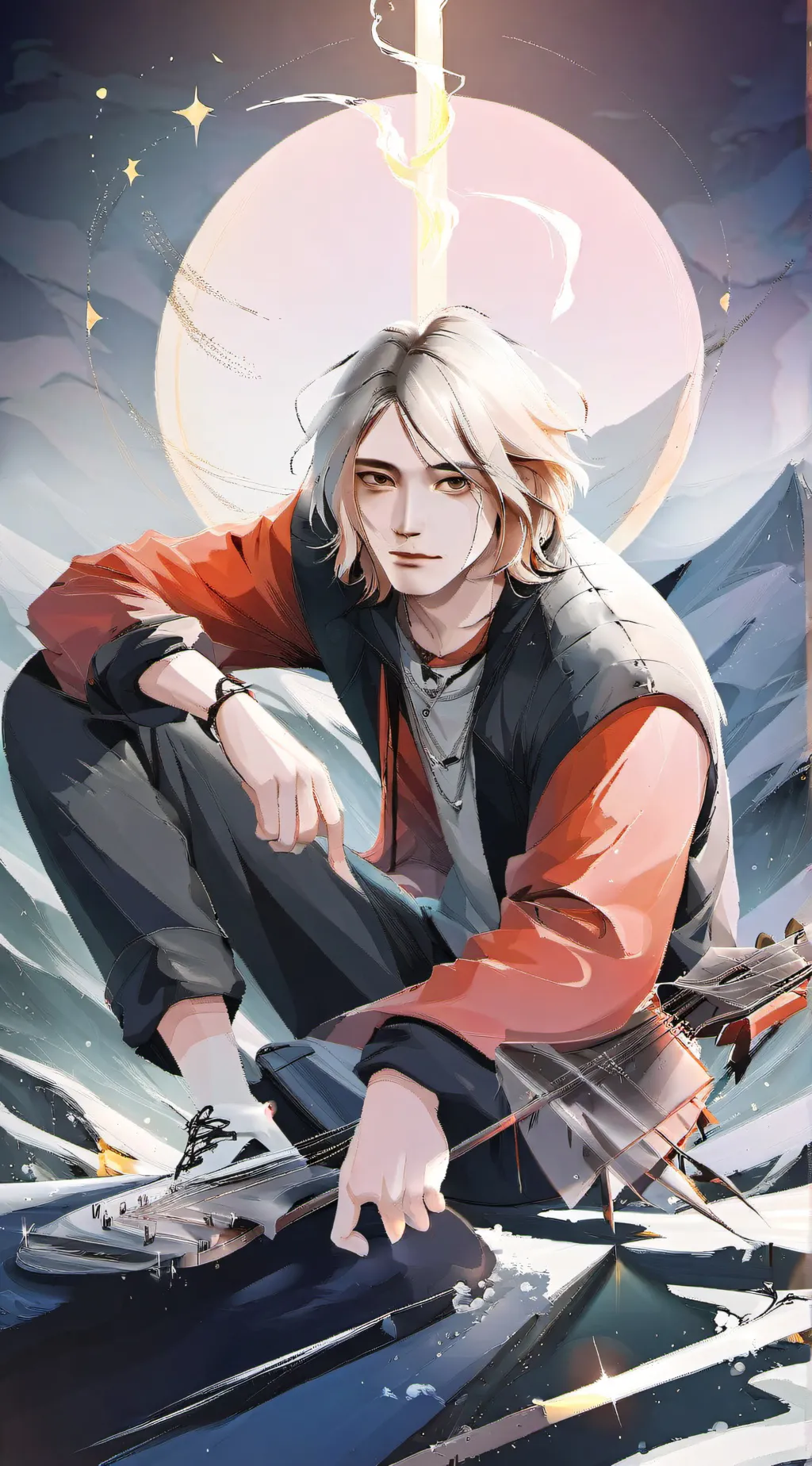 ai character: Kurt Cobain background